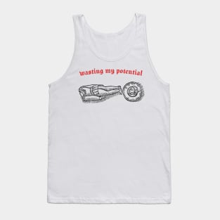 Wasting My Potential ∆ Nihilist Design Tank Top